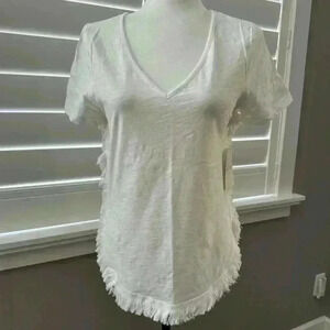 Stella & Dot  Fringe Hem T-Shirt